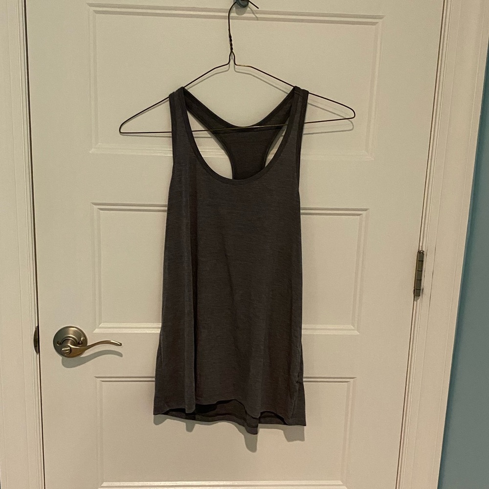 Plain grey tank top